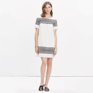 Madewell Cabana Jacquard Shift Dress sz XXS